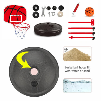 Toddler Adjustable Basketball Hoop - 63-150CM Stand Rack for Kids, Indoor & Outdoor Sports Toy