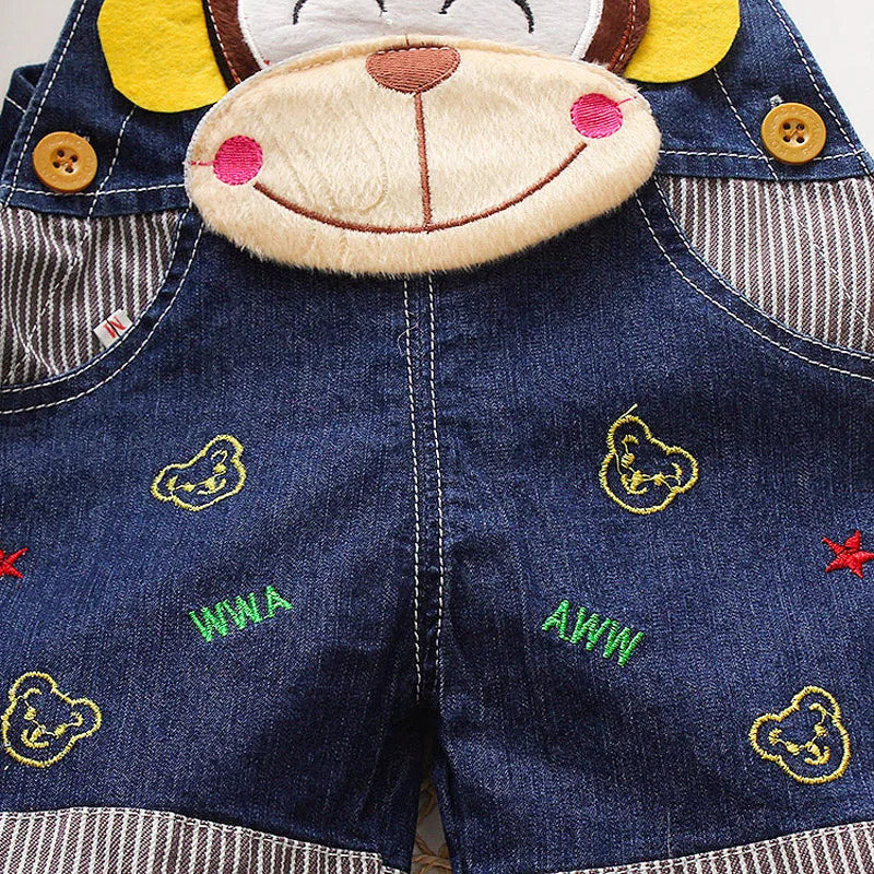 IENENS Kids Denim Overalls - Boys & Girls Dungarees, Jumpsuits, and Shorts for Toddlers & Infants