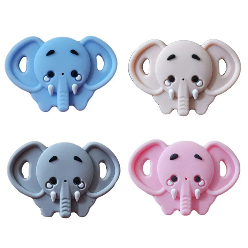 Cartoon Silicone Pacifier - Cute Animal Elephant Design, BPA-Free Toddler Infant Dummy Soother