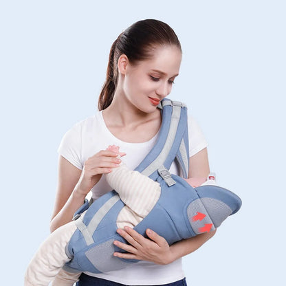 Ergonomic Baby Carrier Backpack - Infant Hipseat Front-Facing Wrap Sling for Travel