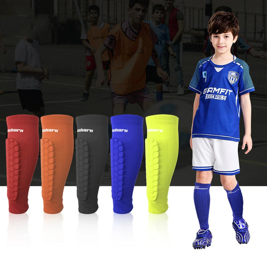 1 Pair Kids Soccer Shin Guards - Children Crashproof Football Calf Protector Leg Sleeves for Teens Training, Custom Logo Available