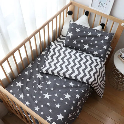 3 Pcs Baby Bedding Set for Newborns - Star Pattern