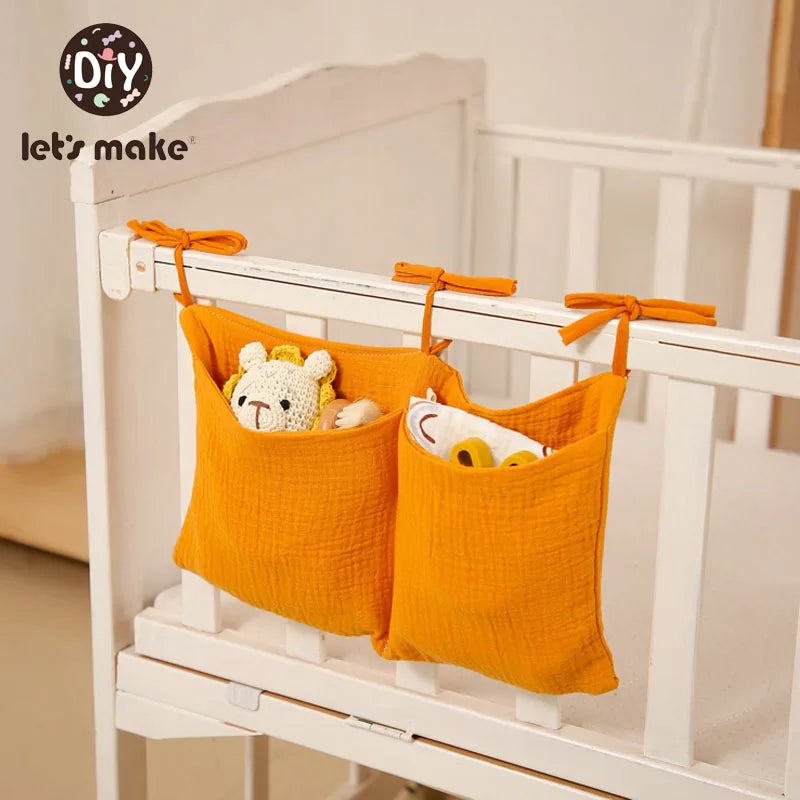 Hanging Storage Bag for Baby Crib - Multi-Purpose Organizer