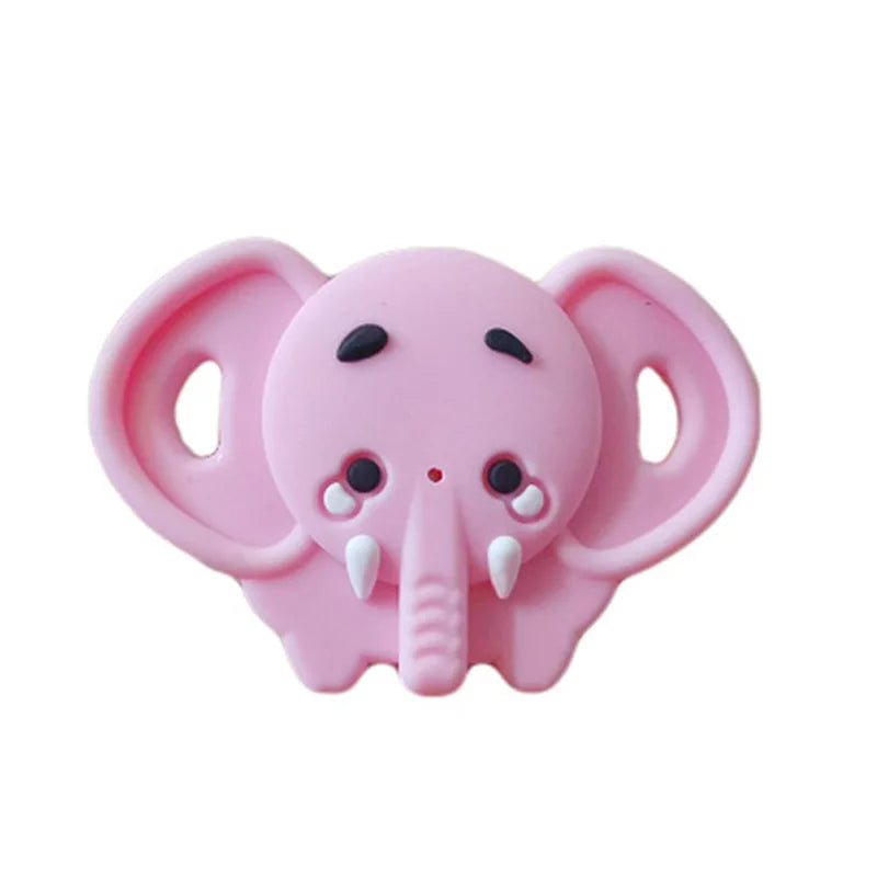 Cartoon Silicone Pacifier - Cute Animal Elephant Design, BPA-Free Toddler Infant Dummy Soother