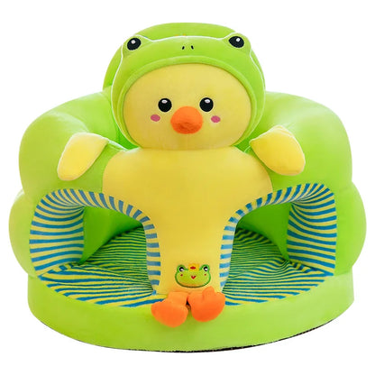 Baby Sofa Support Seat Cover - Cartoon Plush Chair for Toddlers