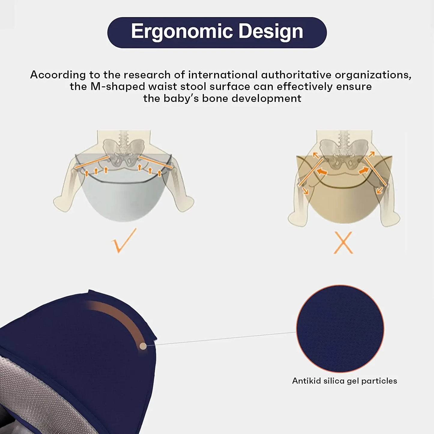 Ergonomic Baby Carrier with Multifunctional Waist Stool - Newborn to Toddler Multi-Use Kangaroo Bag