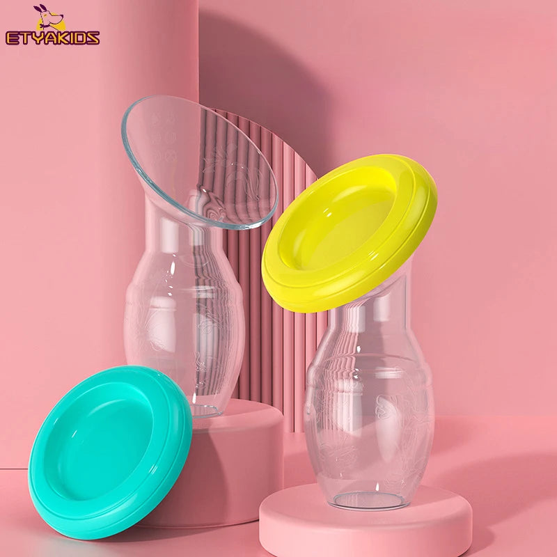 New Baby Feeding Manual Breast Pump - Silicone Breast Milk Collector & Correction Pump