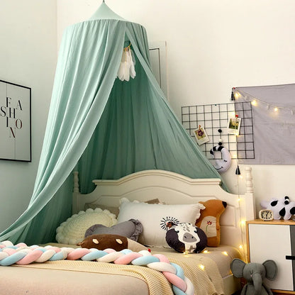 Kids Hanging Bed Canopy - Baby Mosquito Net for Crib Dome Curtain