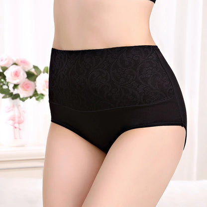 3Pcs Plus Size Cotton Panties for Women - High Waist Abdominal Briefs for Postpartum Recovery