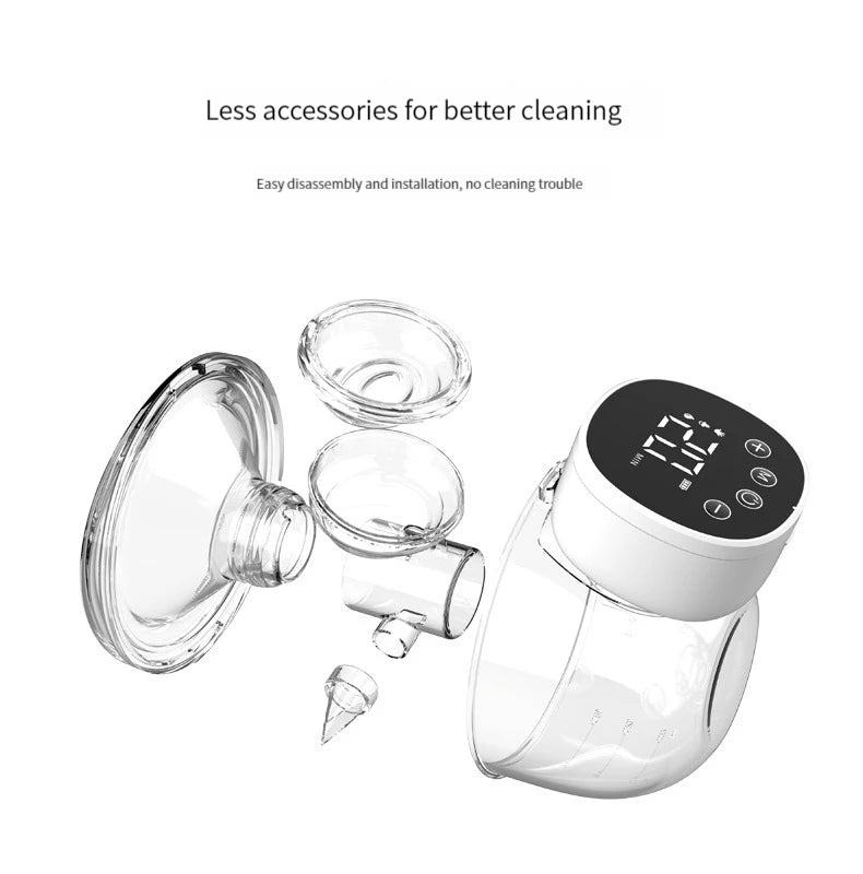 Portable Hands-Free Electric Breast Pump - Wearable Silent Breast Milk Extractor, BPA-Free