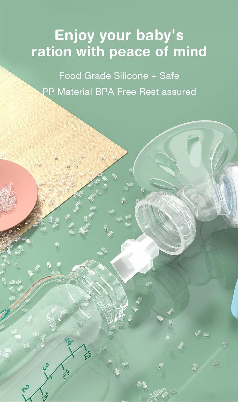 Dr.isla Manual Breast Pump - BPA-Free Suction Milk Pump for Baby Feeding & Postpartum Use