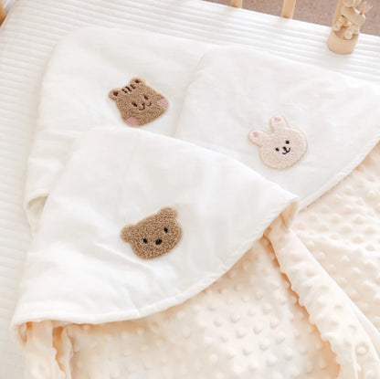 Newborn Baby Blanket Envelope Swaddle Wrap - Soft Cotton Infant Sleep Sack