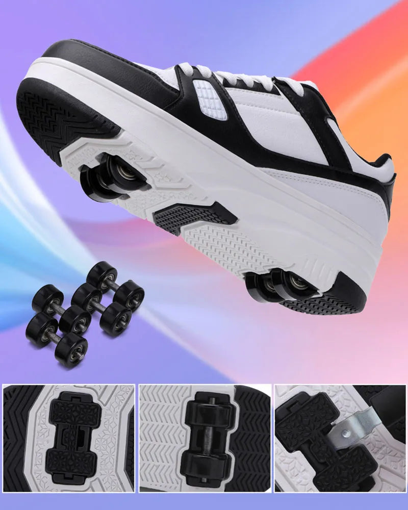 Roller Skate Shoes for Kids - Fashionable Sneakers with Wheels for Boys & Girls