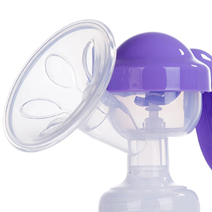 Manual Breast Pump - Baby Feeding Suction Milk Pump with Bottle for Postpartum Use