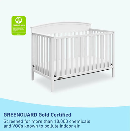 Graco Benton 5-in-1 Convertible Crib (White) – GREENGUARD Gold Certified