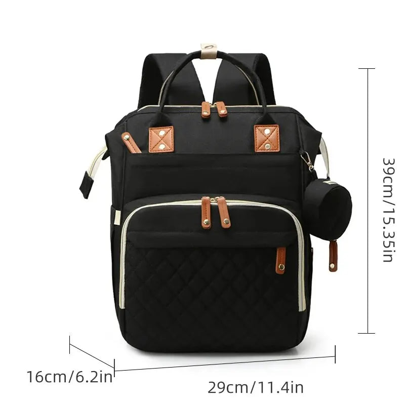 Fashion Mummy Baby Diaper Bag Backpack with USB - Custom Baby Care Travel Bag for Mom