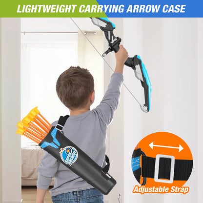 2 Pack Bow and Arrow for Kids - LED Light Up Archery Set with 24 Suction Cup Arrows, Indoor & Outdoor Sports Gift for Boys & Girls