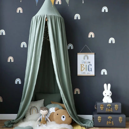 Baby Mosquito Net for Crib - Cotton Hanging Dome Curtain