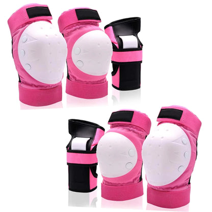 Adult, Youth, and Kids Protective Gear Set - Knee Pads, Elbow Pads, and Wrist Guards for Skateboarding, Roller Skating, Cycling, BMX, and Scootering