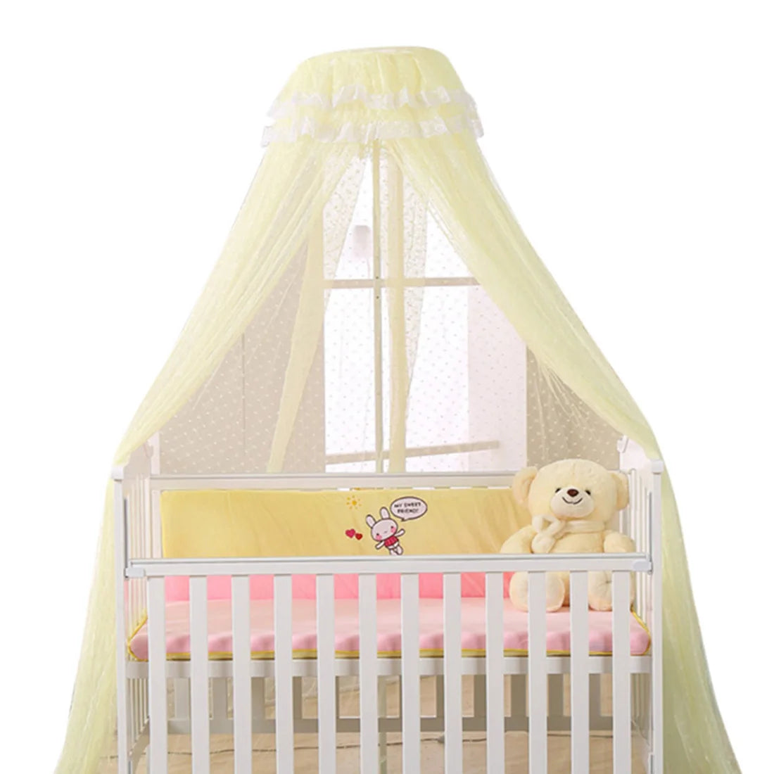 Summer Baby Crib Netting - Round Lace Dome Mosquito Net