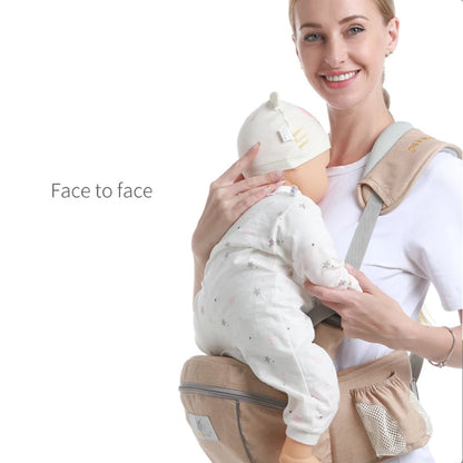 Ergonomic Baby Carrier with Hip Seat - Front-Facing Portable Sling for Baby Gear