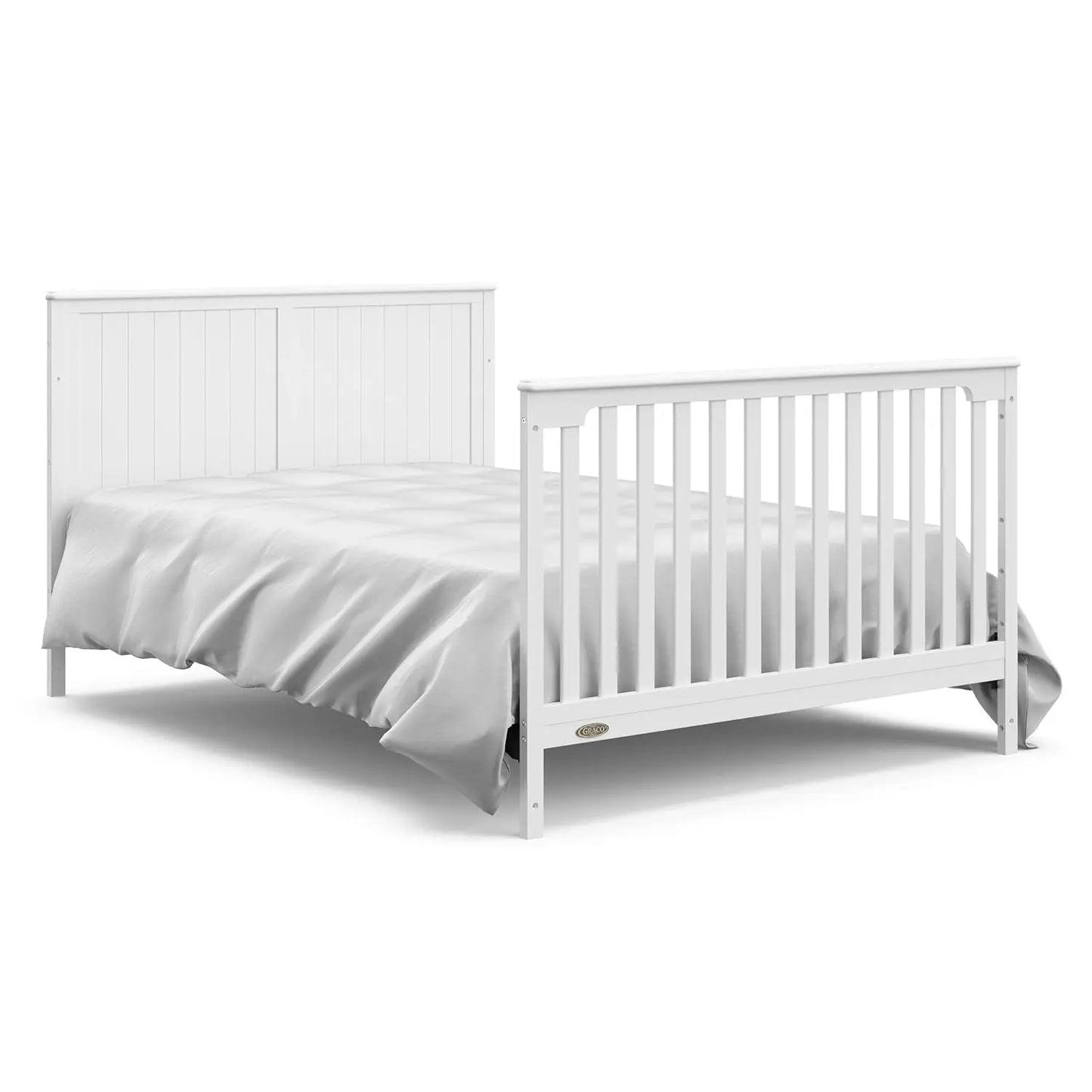 GREENGUARD Gold Certified Crib and Changing Table Combo with Drawer, Includes Baby Changing Pad, Converts to Full-Size Bed