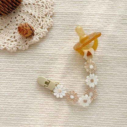 Little Daisy Baby Pacifier Clips - Pacifier Chain & Nipple Holder for Toddlers, Baby Shower Gift