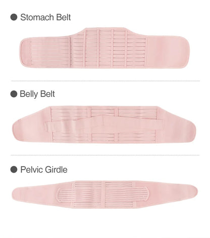 3-in-1 Postpartum Belly Band - Tummy, Pelvis, and Waist Trainer Recovery Belt for Pregnant Women