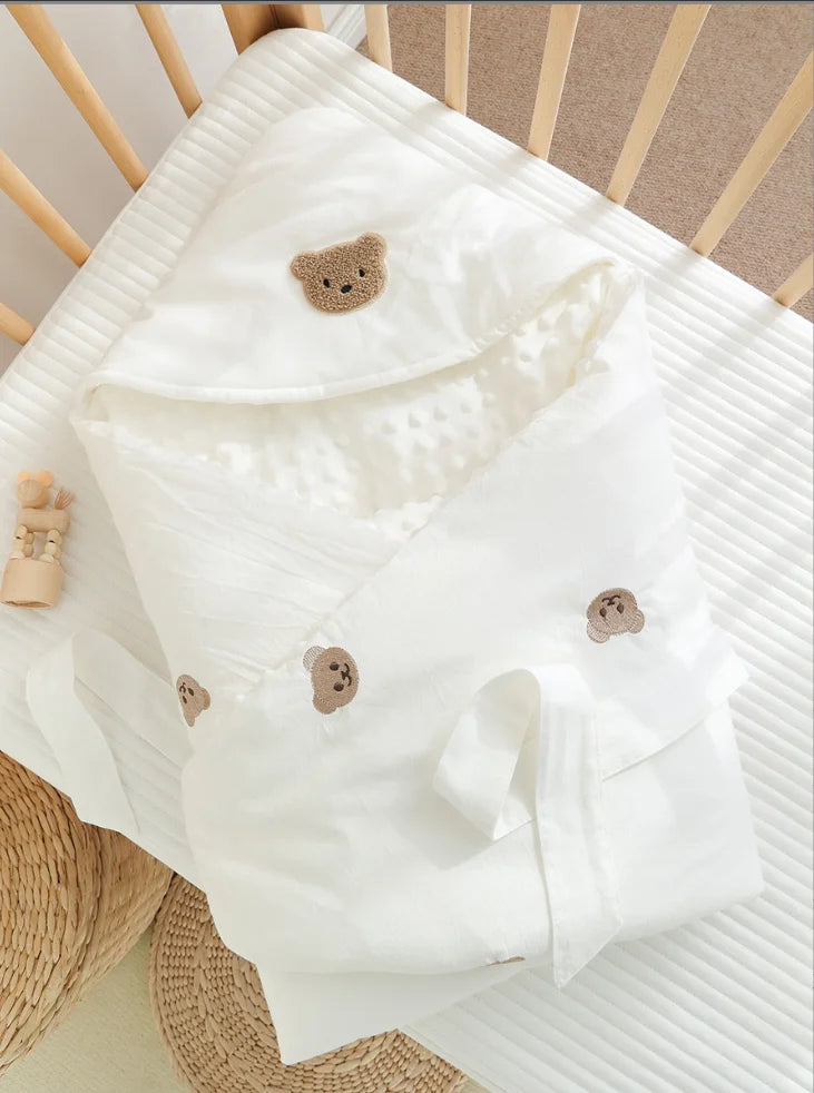 Newborn Baby Blanket Envelope Swaddle Wrap - Soft Cotton Infant Sleep Sack