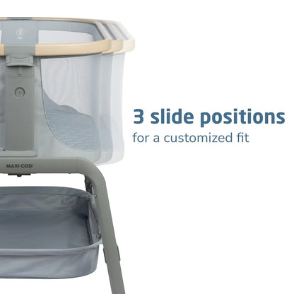 Bassinet Classic Slate - Portable Baby Bassinet, Infant Bedside Sleeper Crib