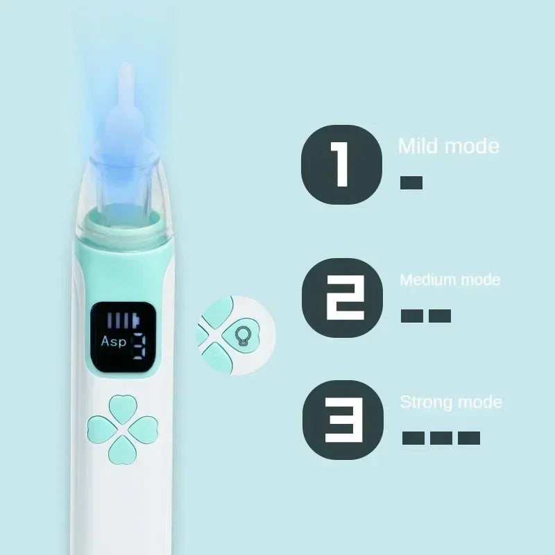 3-in-1 Electric Nasal Aspirator for Babies - Silent Rhinitis Cleaner and Care Tool for Newborns