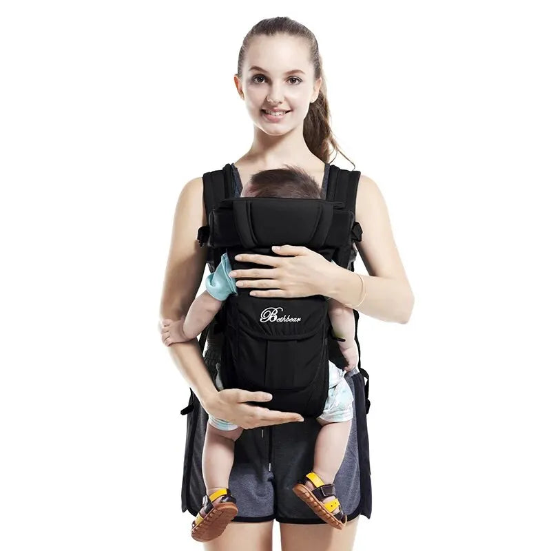 Baby Carrier Backpack - Breathable 4-in-1 Front-Facing Sling Wrap for Infant Comfort