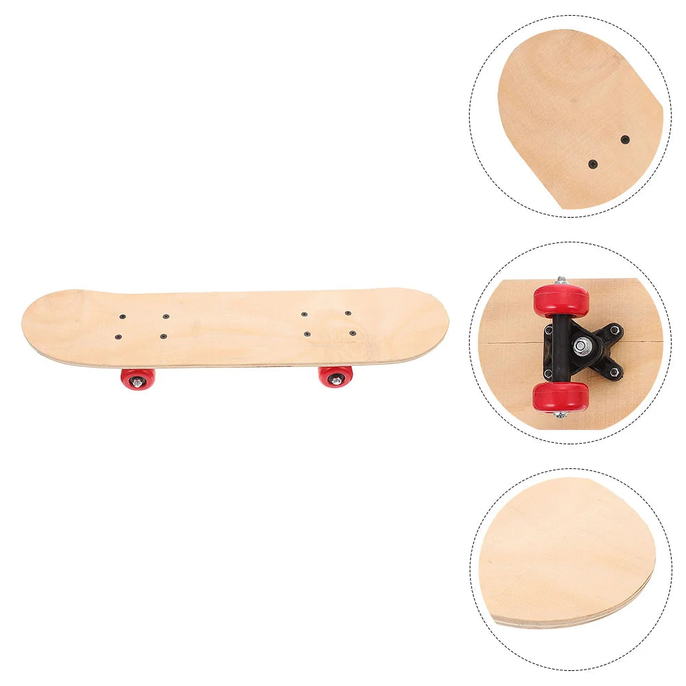 DIY Wooden Skateboard & Longboard Set - Blank Decks with Wheels and Trucks for Kids' Customization