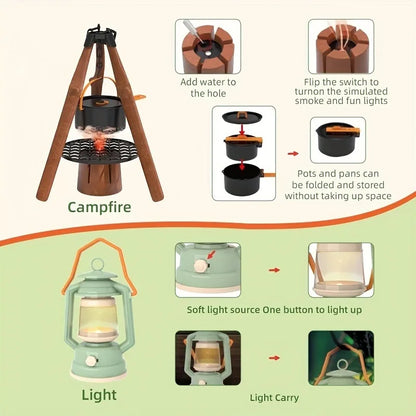 Kids Camping Set Outdoor Explorer Kit - Includes Bug Catcher, Pop-Up Tent & Camping Gear