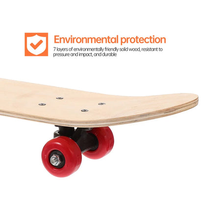 DIY Wooden Skateboard & Longboard Set - Blank Decks with Wheels and Trucks for Kids' Customization