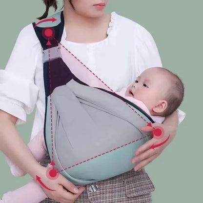 Multifunctional Child Carrier Wrap - Adjustable Shoulder Strap for Baby & Toddler