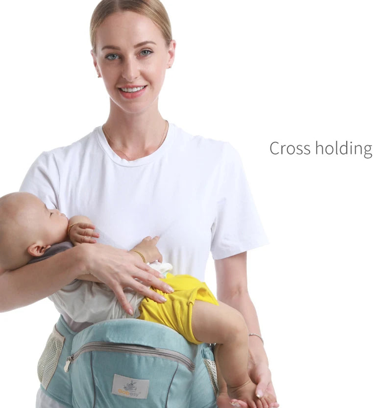 Ergonomic Baby Carrier with Hip Seat - Front-Facing Portable Sling for Baby Gear