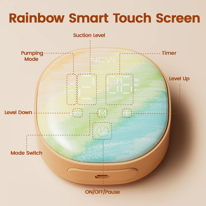 NCVI Double Electric Breast Pump - 4 Modes & 9 Levels with 4 Flange Sizes & 10 Breastmilk Storage Bags