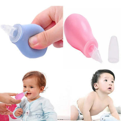 Newborn Silicone Baby Safety Nose Cleaner - Vacuum Suction Nasal Aspirator