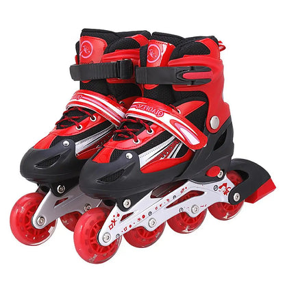 Adjustable Inline Roller Skates for Kids - Multi-Color Durable Skates with Triple Sealing for Safety