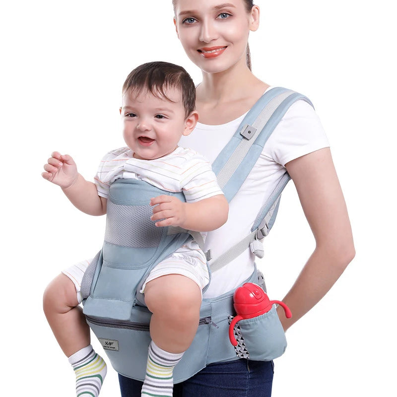 Ergonomic Baby Carrier Backpack - Infant Hipseat Front-Facing Wrap Sling for Travel