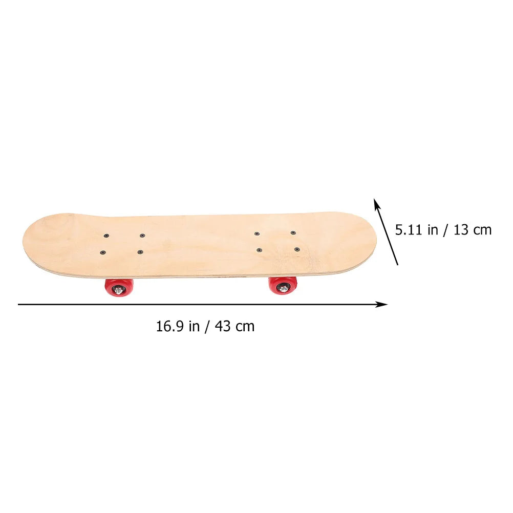 DIY Blank Skateboard Wooden Decks - Customizable Longboard with Wheels, Trucks & Graffiti Supplies for Kids