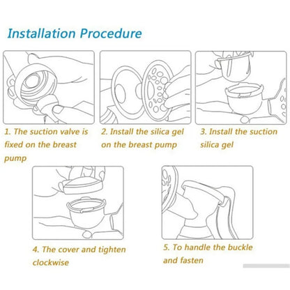 Manual Breast Pump - Baby Feeding Suction Milk Pump with Bottle for Postpartum Use