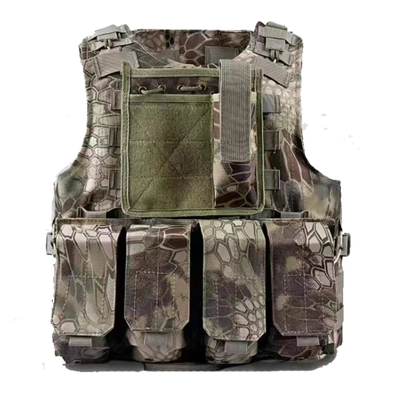 Child Tactical Military Gear Plate Carrier Vest - Airsoft Combat, Paintball, Hunting, and Outdoor Molle Assault Vest for Kids