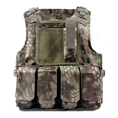 Child Tactical Military Gear Plate Carrier Vest - Airsoft Combat, Paintball, Hunting, and Outdoor Molle Assault Vest for Kids