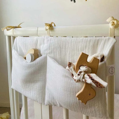 Crib Cotton Hanging Bag - Baby Toys Storage Organizer