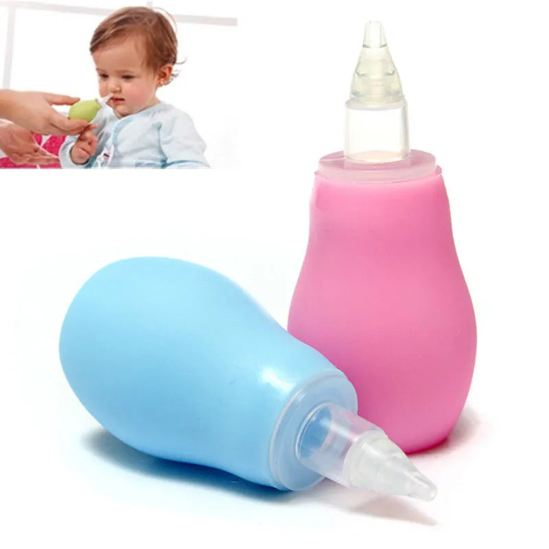 Newborn Silicone Baby Safety Nose Cleaner - Vacuum Suction Nasal Aspirator