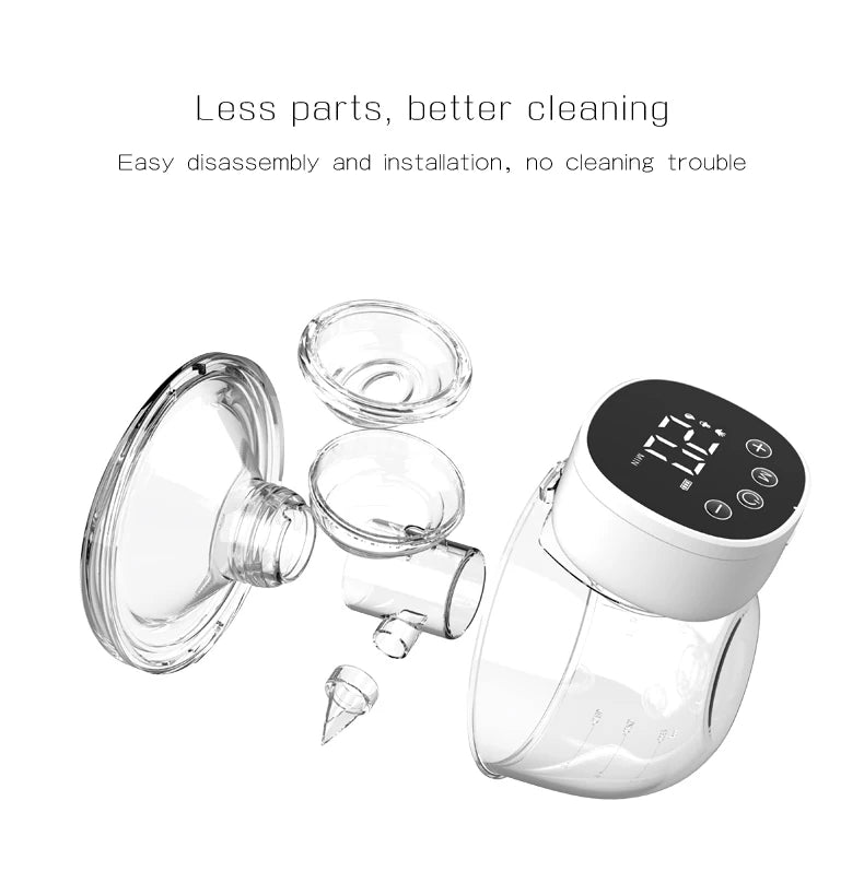 Upgraded Wearable Breast Pump - Hands-Free Electric Milk Collector, BPA-Free