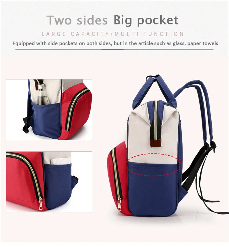 Portable Multi-Functional Mommy Bag - Fashionable Diaper Bag Backpack