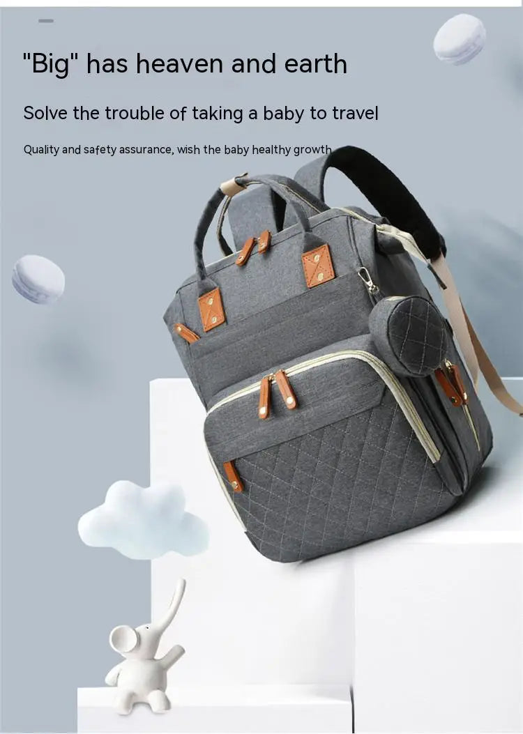 Fashion Mummy Baby Diaper Bag Backpack with USB - Custom Baby Care Travel Bag for Mom